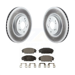 Front Coated Disc Brake Rotors And Semi-Metallic Pads Kit For Honda Civic Acura RSX CSX KGF-100298