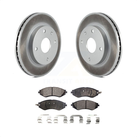 Front Coated Disc Brake Rotors And Semi-Metallic Pads Kit For Suzuki Forenza Reno Chevrolet Optra KGF-100306 by Transit Auto