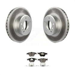 Front Coated Disc Brake Rotors And Semi-Metallic Pads Kit For BMW 530i 528i 525i 530xi 535xi xDrive 535i 528xi 525xi KGF-100324