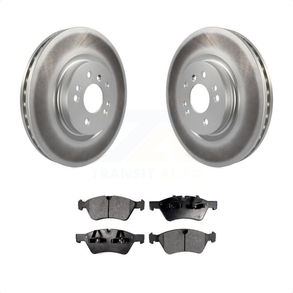 Front Coated Disc Brake Rotors And Semi-Metallic Pads Kit For Mercedes-Benz ML350 R350 ML500 ML320 R500 R320 ML450 KGF-100328 by Transit Auto