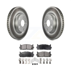 Front Coated Disc Brake Rotors And Semi-Metallic Pads Kit For Toyota Camry Lexus ES350 Avalon ES300h KGF-100350