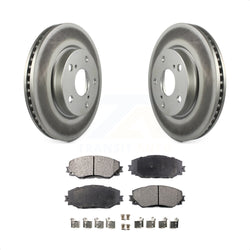 Front Coated Disc Brake Rotors And Semi-Metallic Pads Kit For Toyota RAV4 Scion xB Prius V Lexus HS250h KGF-100352
