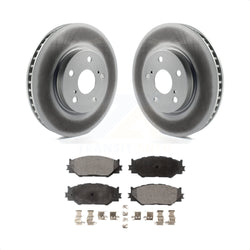 Front Coated Disc Brake Rotors And Semi-Metallic Pads Kit For Lexus IS250 KGF-100356