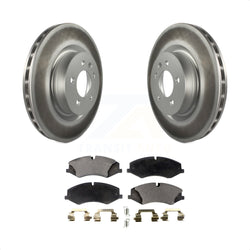 Front Coated Disc Brake Rotors And Semi-Metallic Pads Kit For Land Rover Range Sport LR4 Discovery KGF-100366