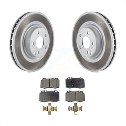 Front Coated Disc Brake Rotors And Semi-Metallic Pads Kit For Mercedes-Benz CLS550 CLS500 E550 KGF-100370