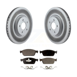 Front Coated Disc Brake Rotors And Semi-Metallic Pads Kit For Ford Focus ST KGF-100373
