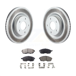 Front Coated Disc Brake Rotors And Semi-Metallic Pads Kit For Nissan Altima KGF-100376