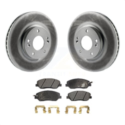 Front Coated Disc Brake Rotors And Semi-Metallic Pads Kit For 2007-2009 Hyundai Santa Fe KGF-100383