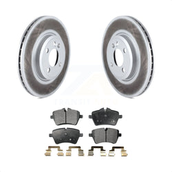 Front Coated Disc Brake Rotors And Semi-Metallic Pads Kit For Mini Cooper Countryman KGF-100386