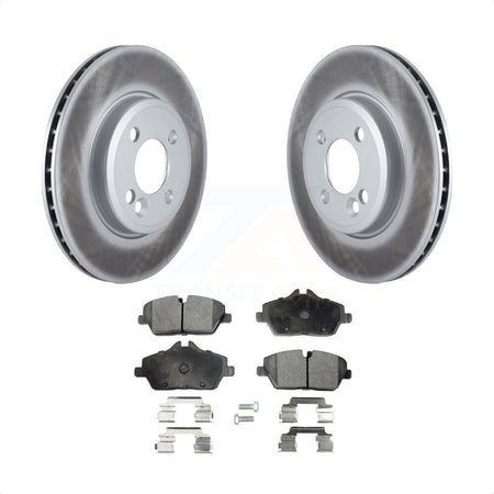 Front Coated Disc Brake Rotors And Semi-Metallic Pads Kit For Mini Cooper KGF-100387 by Transit Auto