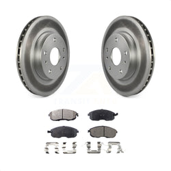 Front Coated Disc Brake Rotors And Semi-Metallic Pads Kit For Suzuki SX4 Crossover KGF-100388
