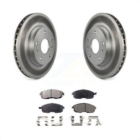 Front Coated Disc Brake Rotors And Semi-Metallic Pads Kit For Suzuki SX4 Crossover KGF-100388 by Transit Auto