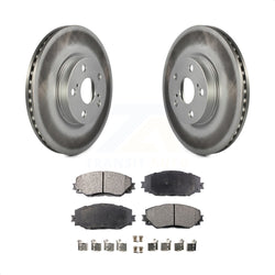 Front Coated Disc Brake Rotors And Semi-Metallic Pads Kit For Toyota Corolla Scion xD Matrix Pontiac Vibe KGF-100390