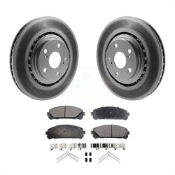 Front Coated Disc Brake Rotors And Semi-Metallic Pads Kit For Toyota Highlander Sienna Lexus RX350 NX200t NX300 RX450h NX300h KGF-100392