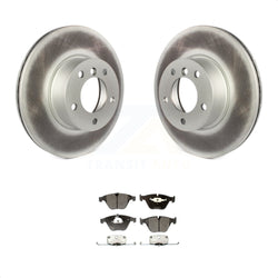 Front Coated Disc Brake Rotors And Semi-Metallic Pads Kit For BMW 328i xDrive X1 328xi 323i KGF-100405