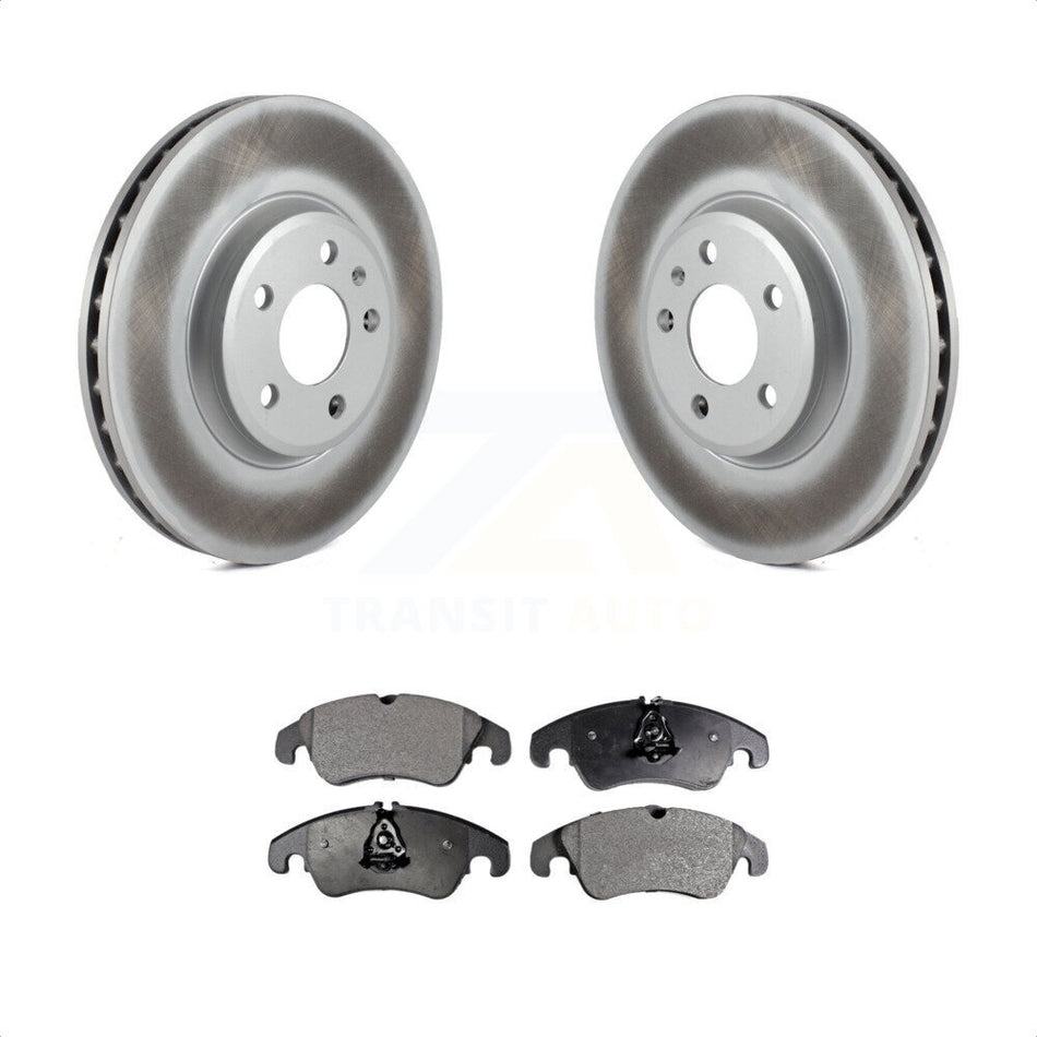 Front Coated Disc Brake Rotors And Semi-Metallic Pads Kit For Audi A4 Quattro Q5 A5 allroad KGF-100413 by Transit Auto