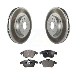 Front Coated Disc Brake Rotors And Semi-Metallic Pads Kit For Volvo S60 XC70 S80 Land Rover Range Evoque V60 V70 KGF-100419