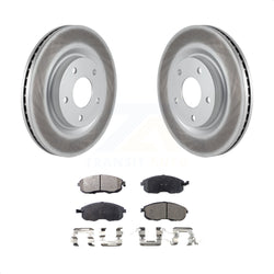 Front Coated Disc Brake Rotors And Semi-Metallic Pads Kit For Nissan Sentra Juke KGF-100444