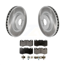 Front Coated Disc Brake Rotors And Semi-Metallic Pads Kit For Land Rover Range Sport KGF-100456