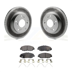 Front Coated Disc Brake Rotors And Semi-Metallic Pads Kit For Honda Civic KGF-100465