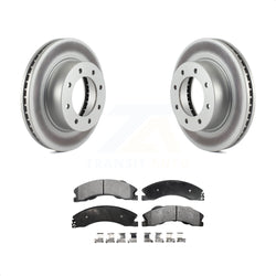 Front Coated Disc Brake Rotors And Semi-Metallic Pads Kit For Nissan NV2500 NV3500 NV1500 KGF-100468