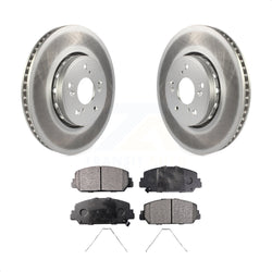 Front Coated Disc Brake Rotors And Semi-Metallic Pads Kit For Acura RDX ILX KGF-100480