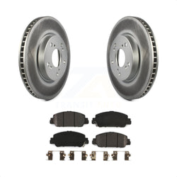 Front Coated Disc Brake Rotors And Semi-Metallic Pads Kit For Honda Accord KGF-100481