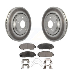 Front Coated Disc Brake Rotors And Semi-Metallic Pads Kit For Honda Odyssey Passport KGF-100485