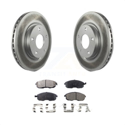 Front Coated Disc Brake Rotors And Semi-Metallic Pads Kit For Nissan Sentra KGF-100496