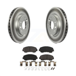 Front Coated Disc Brake Rotors And Semi-Metallic Pads Kit For Nissan Rogue Sport Qashqai KGF-100502