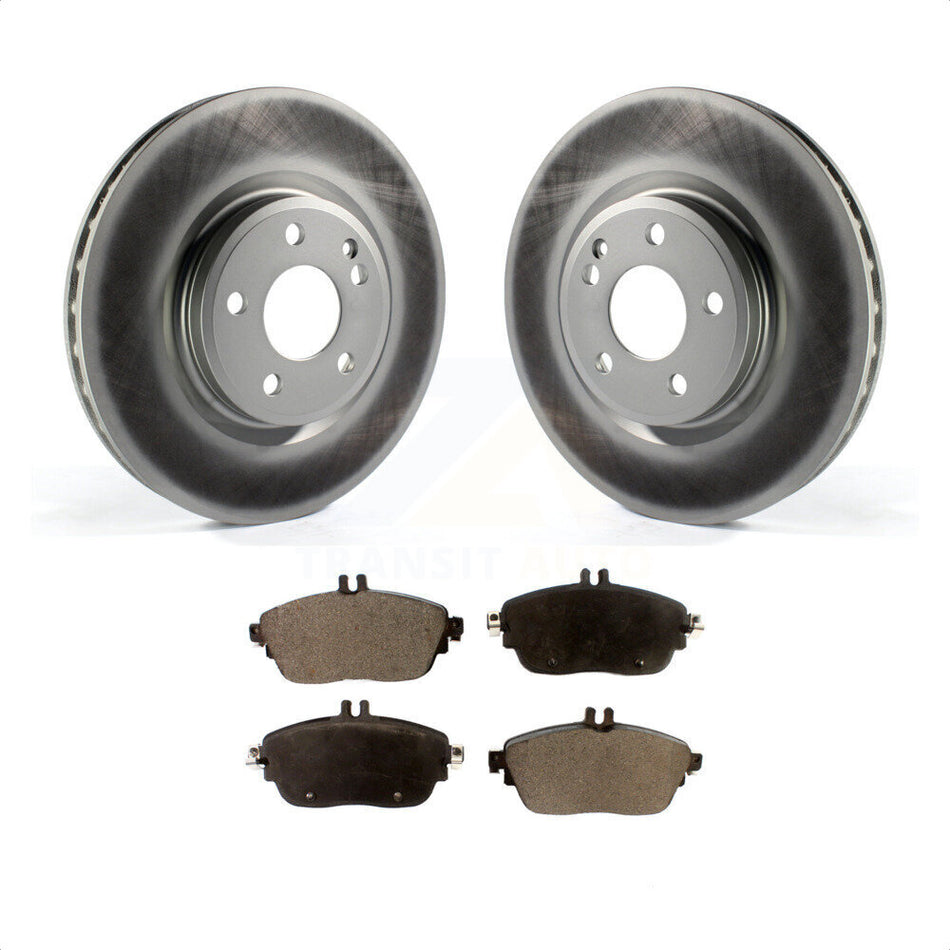 Front Coated Disc Brake Rotors And Semi-Metallic Pads Kit For Mercedes-Benz GLA250 CLA250 INFINITI QX30 KGF-100503 by Transit Auto