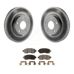 Front Coated Disc Brake Rotors And Semi-Metallic Pads Kit For Nissan Altima KGF-100506