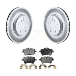 Front Coated Disc Brake Rotors And Semi-Metallic Pads Kit For Mini Cooper KGF-100507