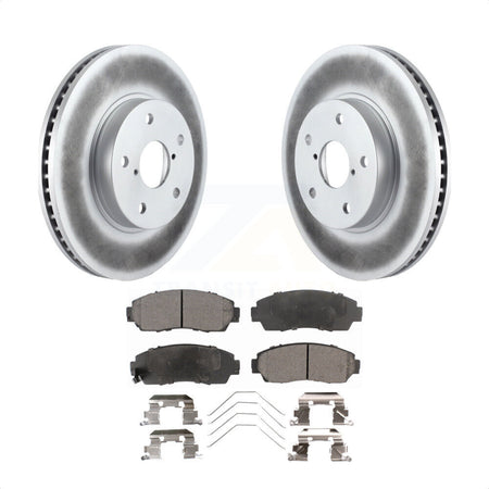 Front Coated Disc Brake Rotors And Semi-Metallic Pads Kit For 2016-2019 Subaru Legacy 2.5L KGF-100509 by Transit Auto