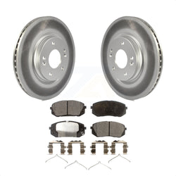 Front Coated Disc Brake Rotors And Semi-Metallic Pads Kit For Hyundai Sonata Kia Optima Niro EV Kona Electric KGF-100511