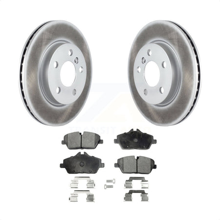 Front Coated Disc Brake Rotors And Semi-Metallic Pads Kit For Mini Cooper KGF-100515 by Transit Auto