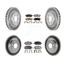 Front Rear Coated Disc Brake Rotors And Semi-Metallic Pads Kit For Chevrolet Uplander Buick Terraza Pontiac Montana Saturn Relay KGF-100597