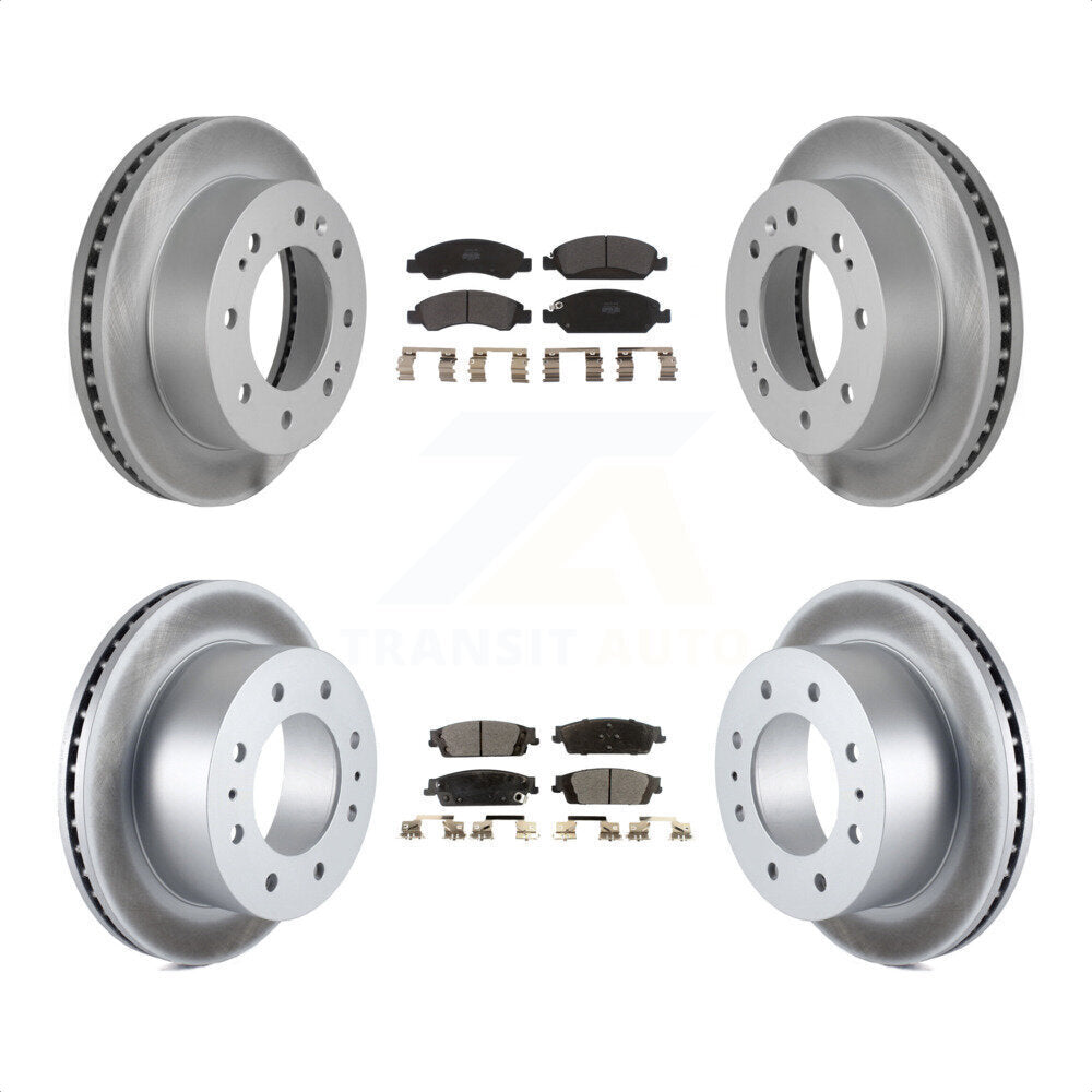 Front Rear Coated Disc Brake Rotors And Semi-Metallic Pads Kit For Chevrolet Suburban KGF-100620 by Transit Auto
