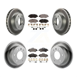 Front Rear Coated Disc Brake Rotors And Semi-Metallic Pads Kit For Sprinter 2500 Mercedes-Benz Freightliner Dodge KGF-100732