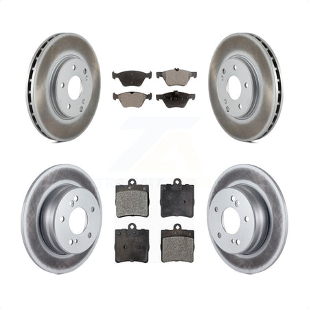 Front Rear Coated Disc Brake Rotors And Semi-Metallic Pads Kit For Chrysler Crossfire Mercedes-Benz SLK320 KGF-100795 by Transit Auto