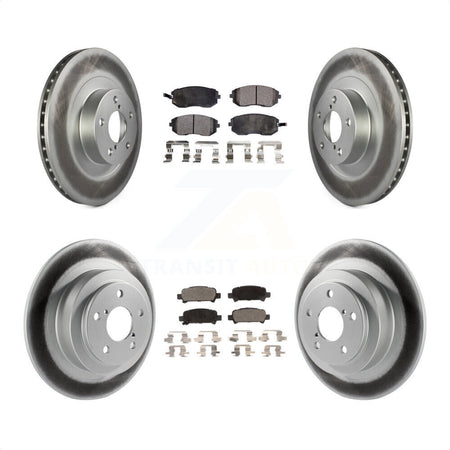 Front Rear Coated Disc Brake Rotors And Semi-Metallic Pads Kit For Subaru Outback Legacy Baja KGF-100862 by Transit Auto