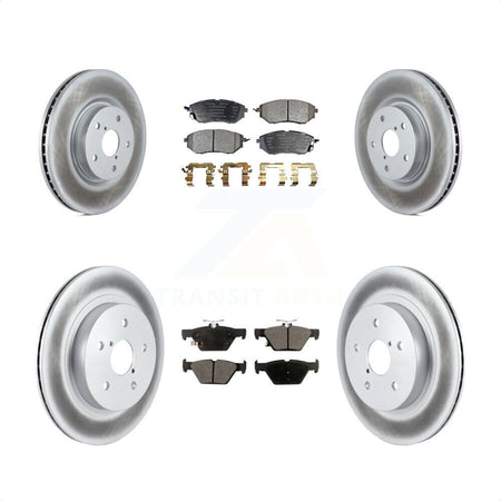 Front Rear Coated Disc Brake Rotors And Semi-Metallic Pads Kit For Subaru Outback Legacy WRX KGF-100908 by Transit Auto