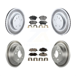 Front Rear Coated Disc Brake Rotors And Semi-Metallic Pads Kit For Mini Cooper KGF-101158