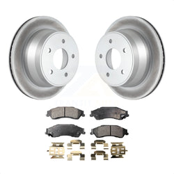 Rear Coated Disc Brake Rotors And Semi-Metallic Pads Kit For Chevrolet S10 Blazer GMC Sonoma Jimmy Oldsmobile Bravada Isuzu Hombre KGF-101189