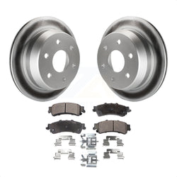 Rear Coated Disc Brake Rotors And Semi-Metallic Pads Kit For Chevrolet Silverado 1500 GMC Sierra Tahoe Classic Suburban Astro Yukon XL Safari KGF-101191