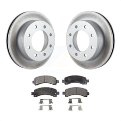 Rear Coated Disc Brake Rotors And Semi-Metallic Pads Kit For Chevrolet Express 2500 GMC 3500 Savana KGF-101197