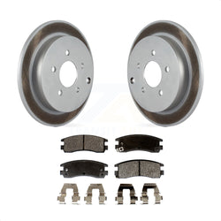 Rear Coated Disc Brake Rotors And Semi-Metallic Pads Kit For Buick Rendezvous Chevrolet Venture Pontiac Montana Aztek Oldsmobile Silhouette KGF-101208