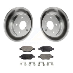 Rear Coated Disc Brake Rotors And Semi-Metallic Pads Kit For Chevrolet Malibu Pontiac G6 Cobalt Saturn Ion HHR Aura G5 Pursuit KGF-101212