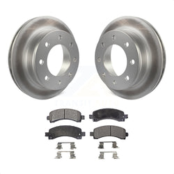 Rear Coated Disc Brake Rotors And Semi-Metallic Pads Kit For Chevrolet Express 3500 2500 GMC Savana KGF-101217