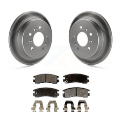 Rear Coat Disc Brake Rotors Semi-Metallic Pad Kit For Chevrolet Impala Buick Pontiac Century Grand Am Monte Carlo Oldsmobile Prix Venture Alero Regal Intrigue LaCrosse Allure KGF-101219